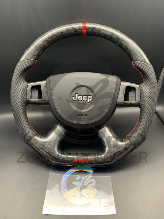 2006-2010 Wk1 Jeep Grand Cherokee Srt8 Carbon Fiber Steering Wheel