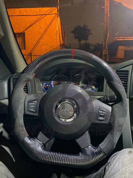 2006-2010 Wk1 Jeep Grand Cherokee Srt8 Carbon Fiber Steering Wheel
