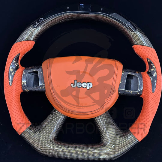 2006-2010 Wk1 Jeep Grand Cherokee Srt8 Carbon Fiber Steering Wheel Steering Wheel