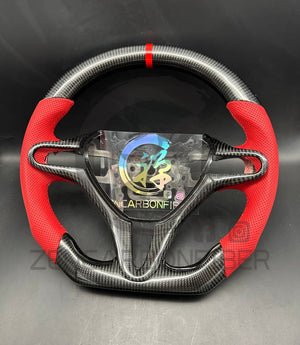 2006-2011 8Th Gen Honda Civic Carbon Fiber Steering Wheel