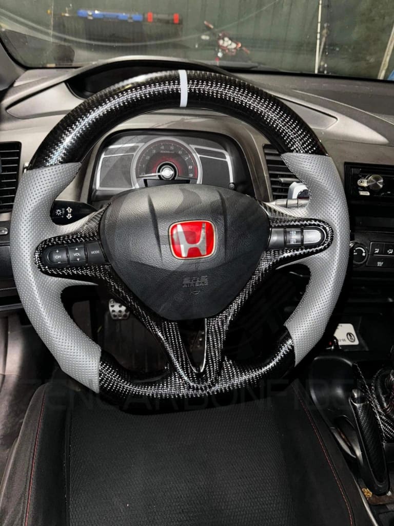 2006-2011 8Th Gen Honda Civic Carbon Fiber Steering Wheel Steering Wheel