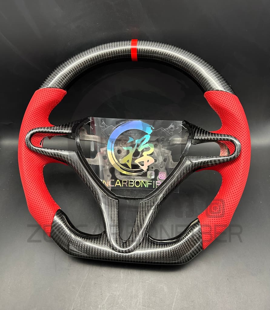 2006-2011 8Th Gen Honda Civic Carbon Fiber Steering Wheel