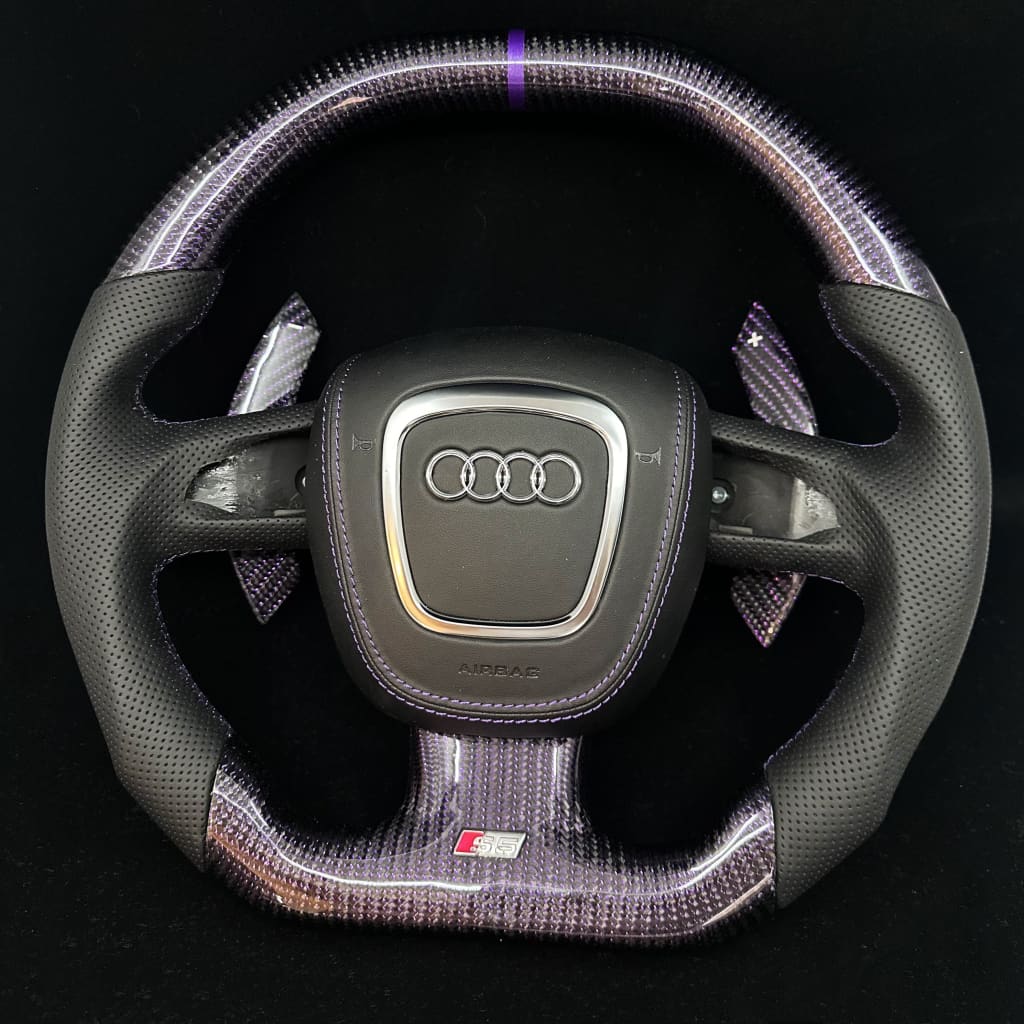2006-2011 Audi B7/B8 A/S/Rs 3/4/5 3-Spoke Carbon Fiber Steering Wheel Steering Wheel