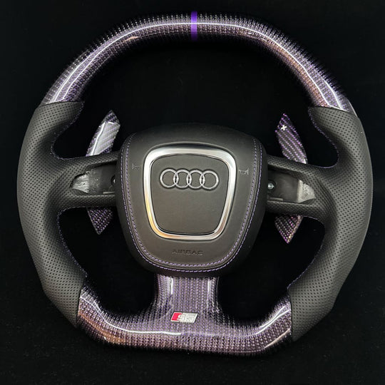 2006-2011 Audi B7/B8 A/S/Rs 3/4/5 3-Spoke Carbon Fiber Steering Wheel Steering Wheel