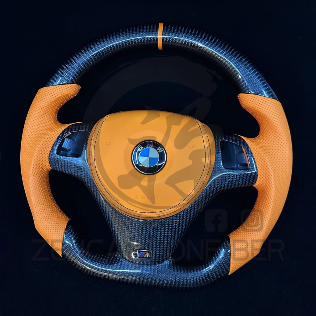 2006-2011 BMW E9X/E8X Sport Carbon Fiber Steering Wheel Steering Wheels