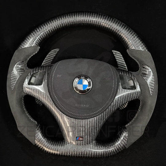 2006-2011 BMW E9X/E8X Sport Carbon Fiber Steering Wheel Steering Wheels