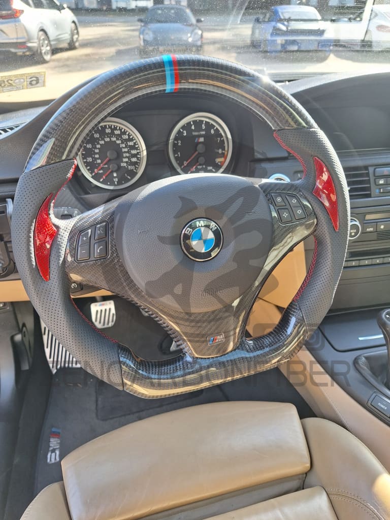 2006-2011 Bmw E9X/E8X Sport Carbon Fiber Steering Wheel Steering Wheel