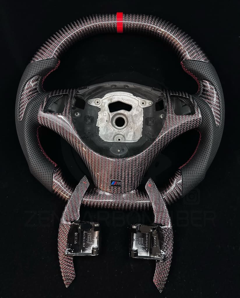 2006-2011 BMW E9X/E8X Sport Carbon Fiber Steering Wheel Steering Wheels