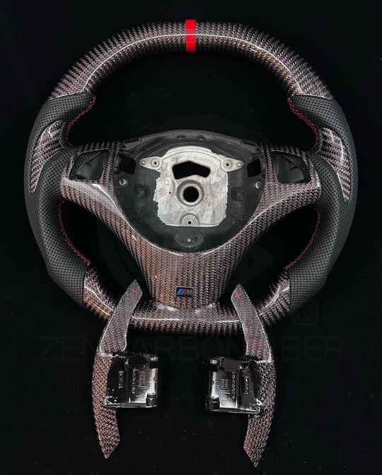2006-2011 BMW E9X/E8X Sport Carbon Fiber Steering Wheel Steering Wheels