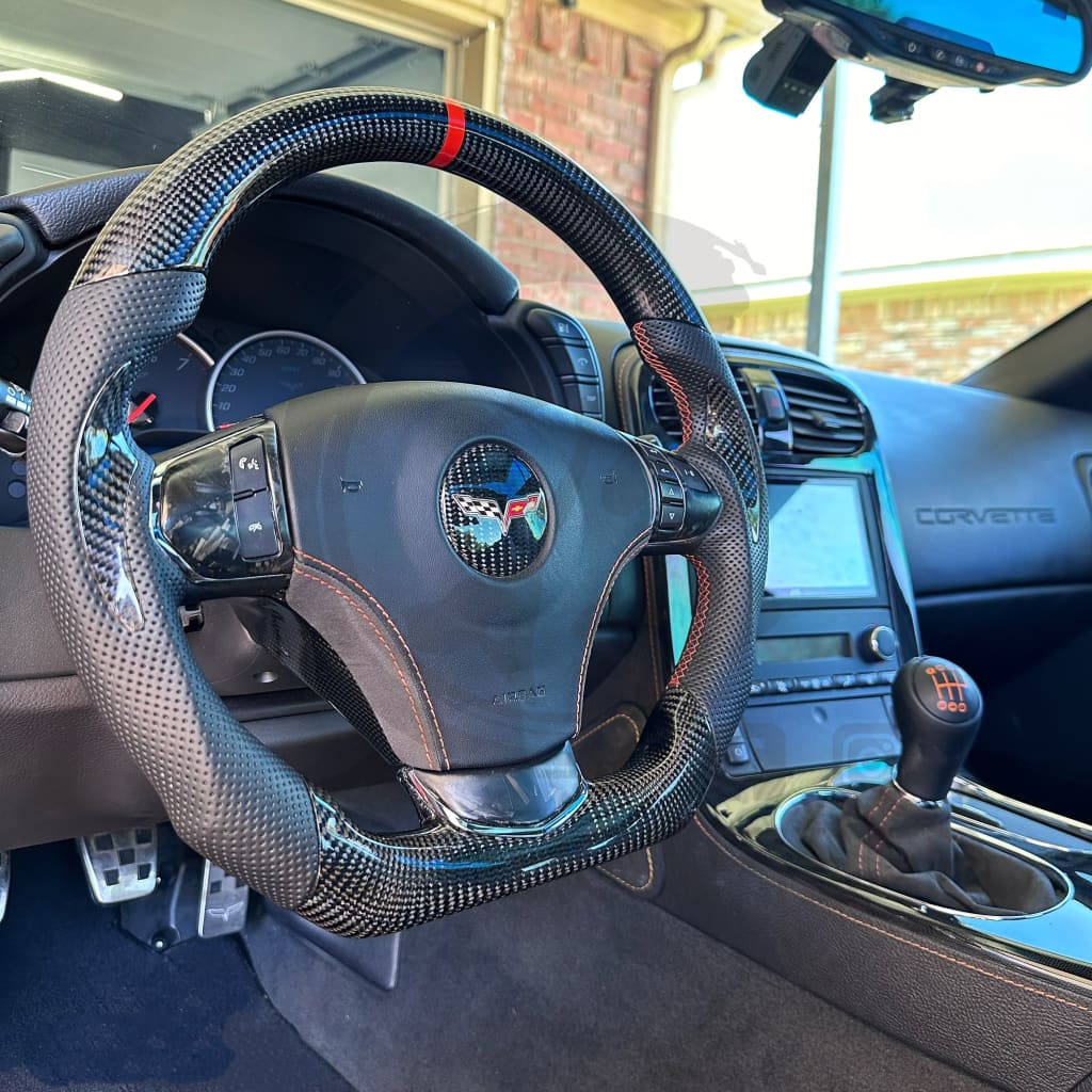 2006-2013 C6 Chevrolet Corvette Custom Carbon Fiber Steering Wheel Steering Wheels