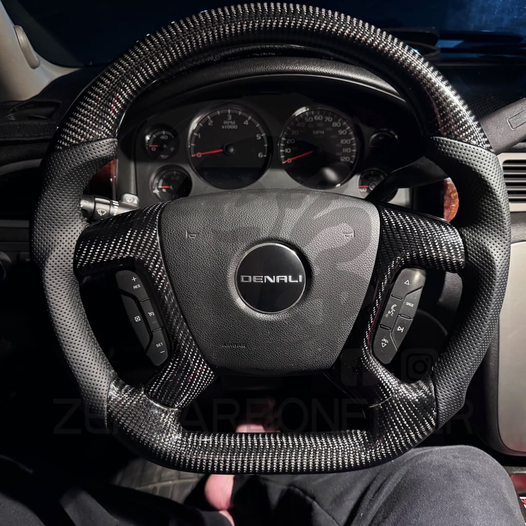 2007-2014 Chevrolet Silverado/Tahoe/GMC Sierra/Yukon/Cadillac Escalade Carbon Fiber Steering Wheel Steering Wheels