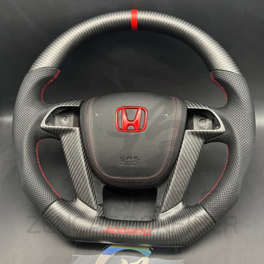 2008-2012 Honda 8Th Gen Accord Carbon Fiber Steering Wheel 4-Spoke