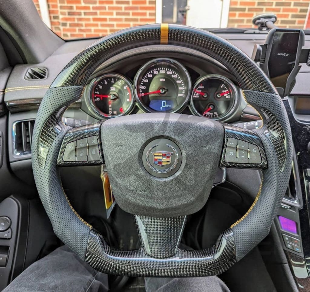 2008-2014 Cadillac CTS/CTS-V Carbon Fiber Steering Wheel - Steering Wheels