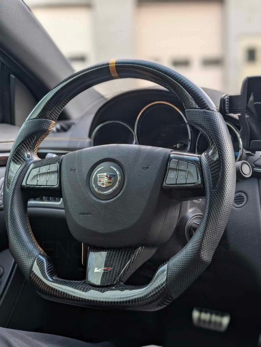 2008-2014 Cadillac CTS/CTS-V Carbon Fiber Steering Wheel Steering Wheels