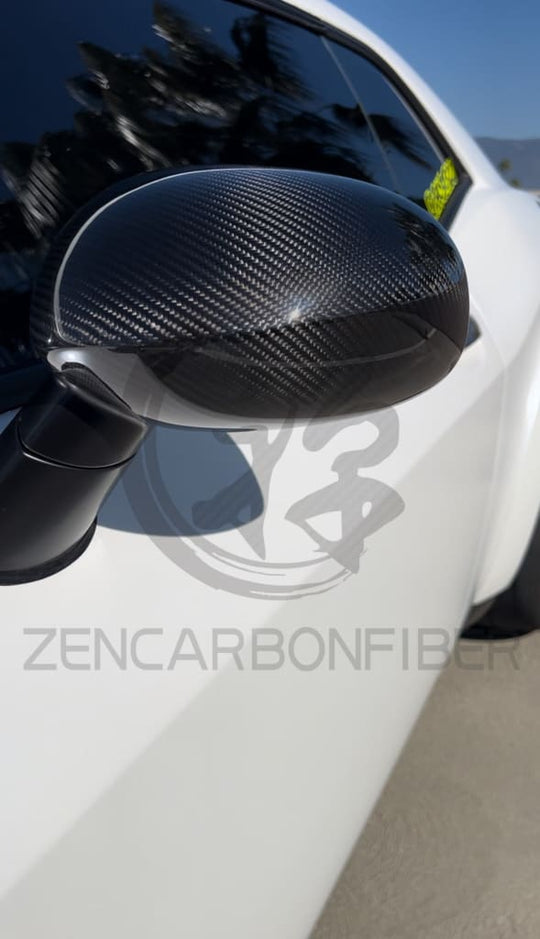 2008 + Dodge Challenger Carbon Fiber Mirror Cap Covers