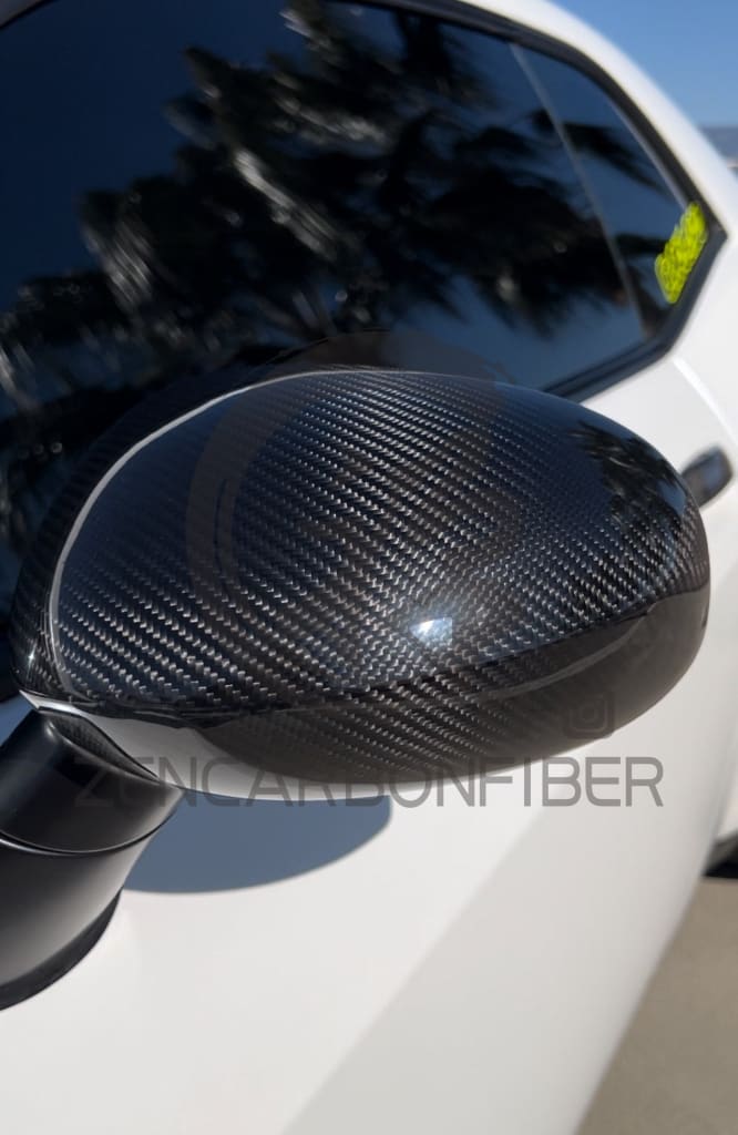 2008 + Dodge Challenger Carbon Fiber Mirror Cap Covers