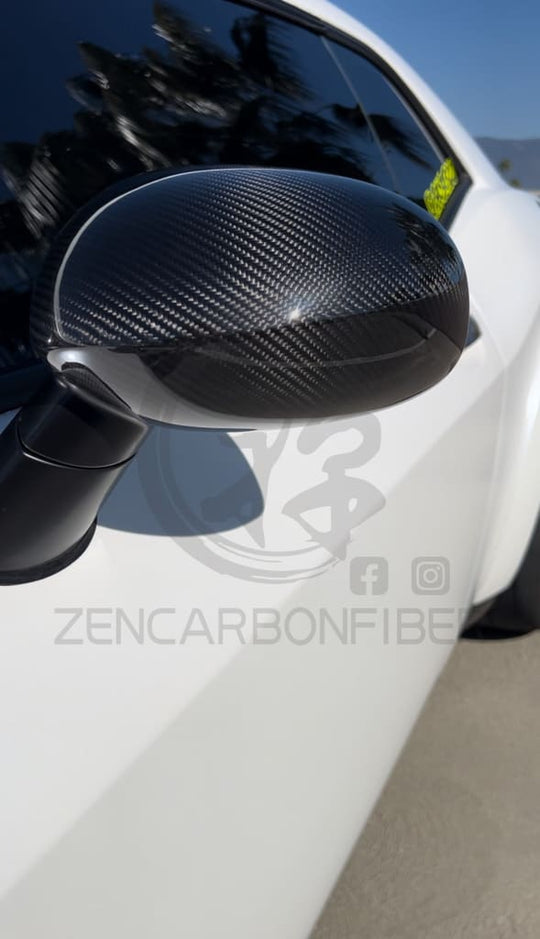 2008 + Dodge Challenger Carbon Fiber Mirror Cap Covers