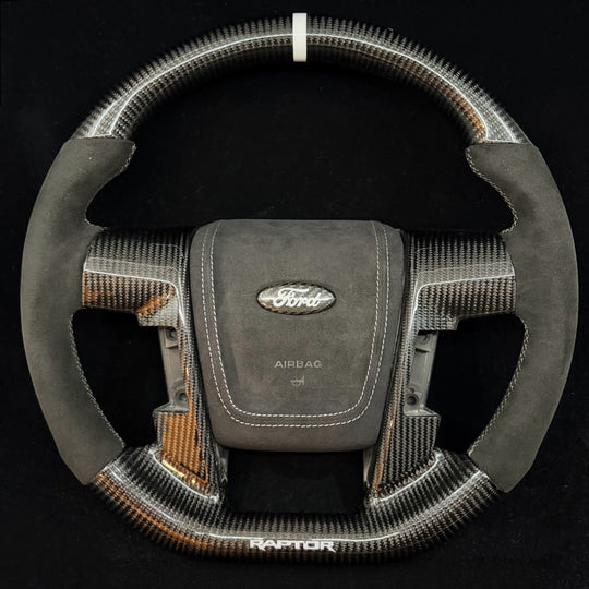 2009-2014 Ford F150/SVT Raptor Carbon Fiber Steering Wheel Steering Wheels