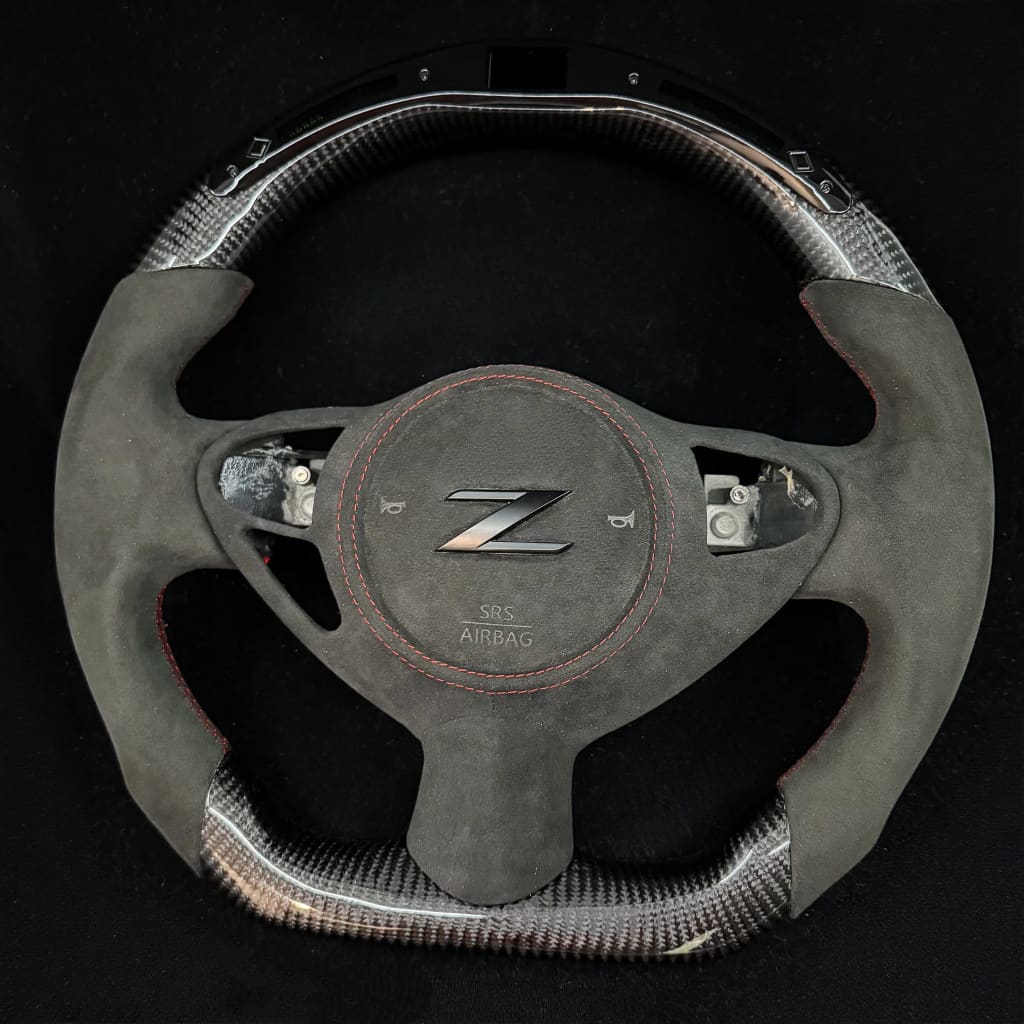 2009+ Nissan 370Z/Juke/09-14 Maxima Carbon Fiber Steering Wheel Steering Wheels