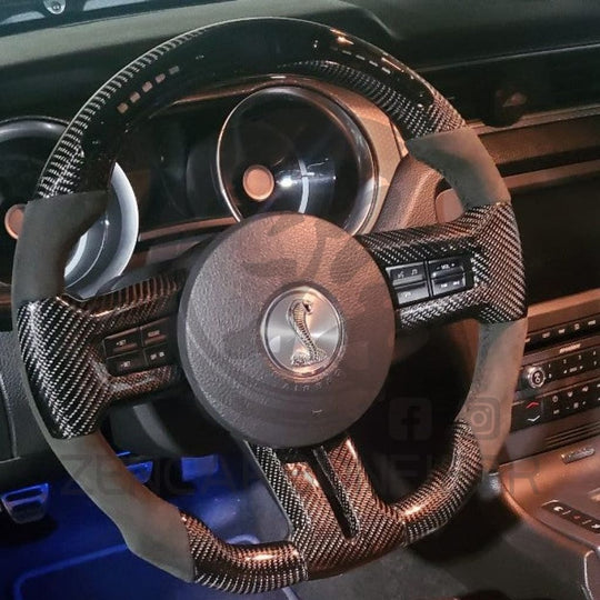 2010-2014 Ford S197 Mustang Carbon Fiber Steering Wheel Steering Wheels
