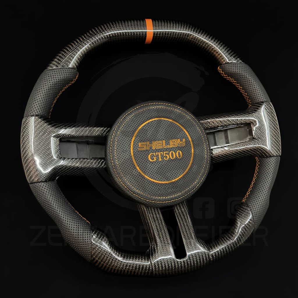 2010-2014 Ford S197 Mustang Carbon Fiber Steering Wheel - Steering Wheels