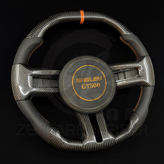2010-2014 Ford S197 Mustang Carbon Fiber Steering Wheel - Steering Wheels