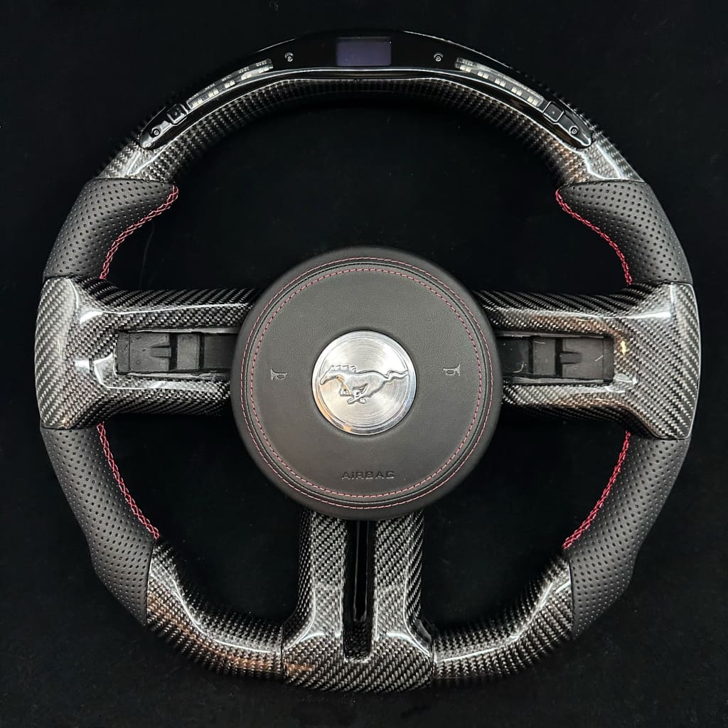 2010-2014 Ford S197 Mustang Carbon Fiber Steering Wheel Steering Wheels