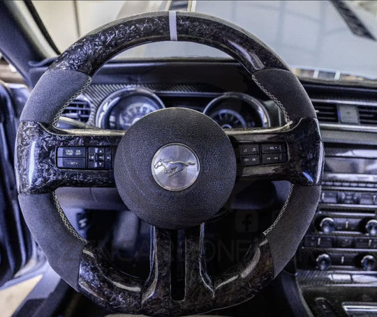 2010-2014 Ford S197 Mustang Carbon Fiber Steering Wheel Steering Wheels