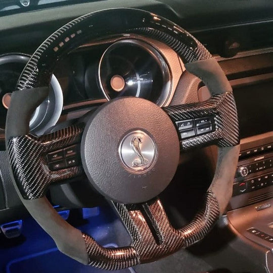 2010-2014 Ford S197 Mustang Carbon Fiber Steering Wheel Steering Wheels