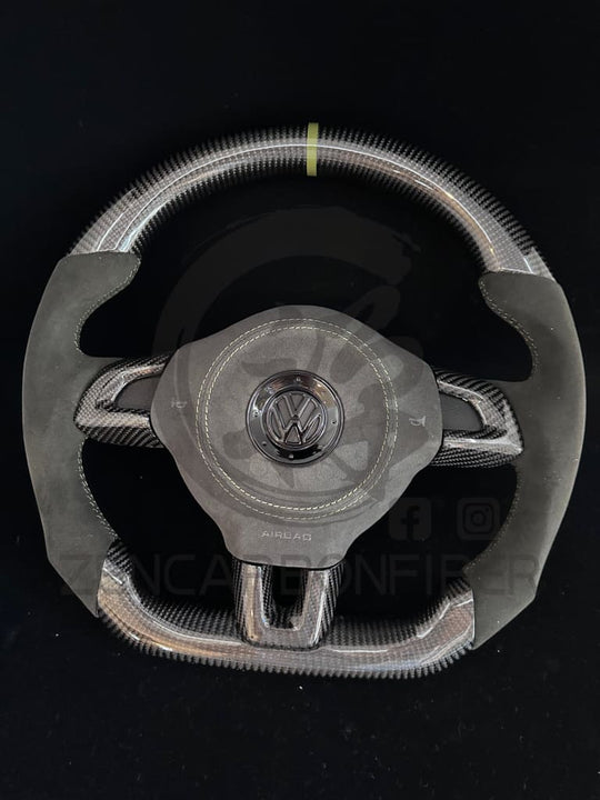 2010-2014 Volkswagen Mk6 Golf Gti/R/Jetta Gli Carbon Fiber Steering Wheel Steering Wheel