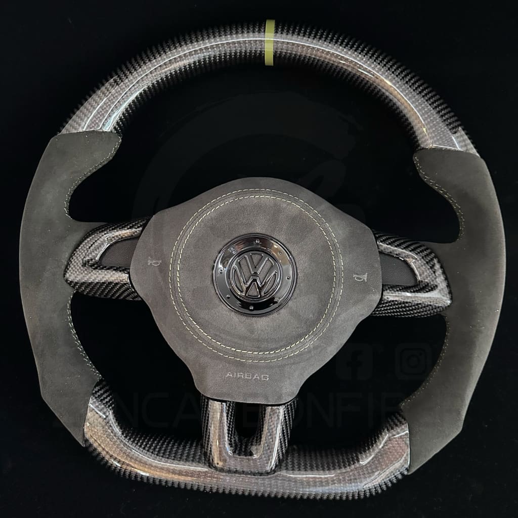 2010-2014 Volkswagen/VW MK6 Golf GTI/R/Jetta GLI Carbon Fiber Steering Wheel Steering Wheels