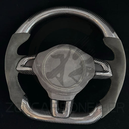 2010-2014 Volkswagen/VW MK6 Golf GTI/R/Jetta GLI Carbon Fiber Steering Wheel - Steering Wheels