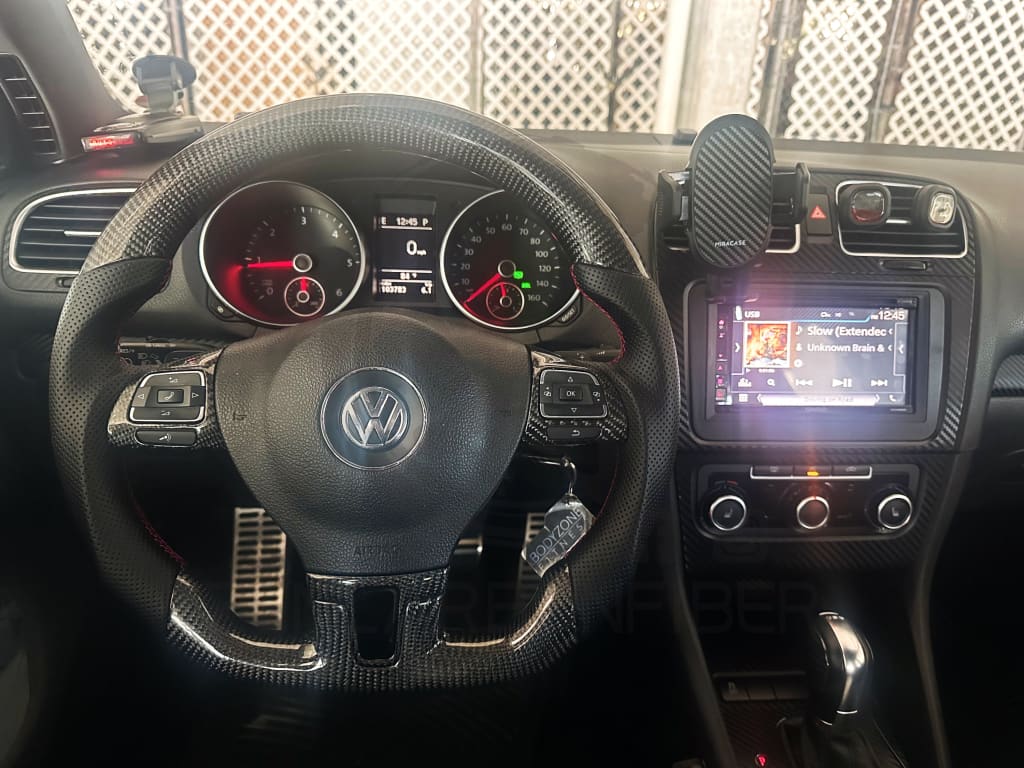 2010-2014 Volkswagen/VW MK6 Golf/Jetta/Passat Carbon Fiber Steering Wheel Steering Wheels