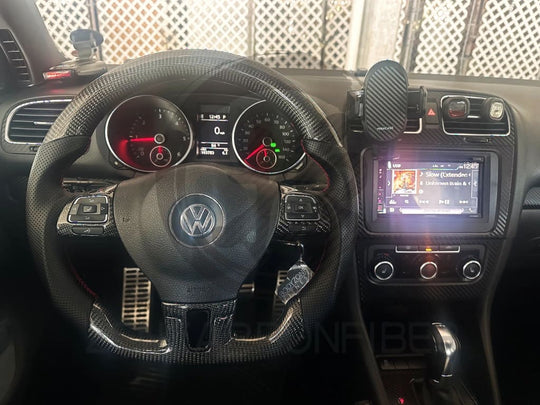 2010-2014 Volkswagen/VW MK6 Golf/Jetta/Passat Carbon Fiber Steering Wheel Steering Wheels