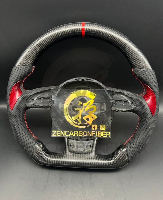 In Stock- 2012-2016 Audi B8.5 A/S/Rs 3/4/5/6/7 Carbon Fiber Steering Wheel