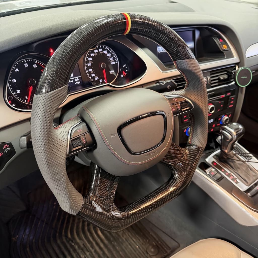 2010-2018 Audi A6/S6/RS6 A7/S7/RS7 A8/S8 Carbon Fiber Steering Wheel - Steering Wheels