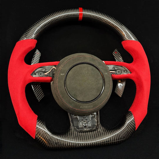 2010-2018 Audi A6/S6/RS6 A7/S7/RS7 A8/S8 Carbon Fiber Steering Wheel - Steering Wheels