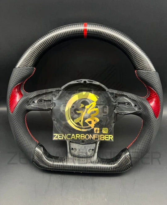 In Stock- 2012-2016 Audi B8.5 A/S/Rs 3/4/5/6/7 Carbon Fiber Steering Wheel