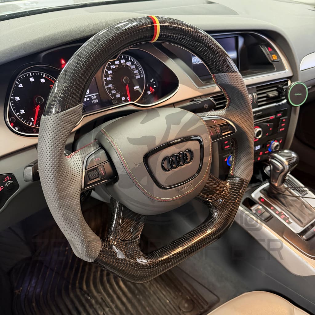 2010-2018 Audi A6/S6/RS6 A7/S7/RS7 A8/S8 Carbon Fiber Steering Wheel - Steering Wheels