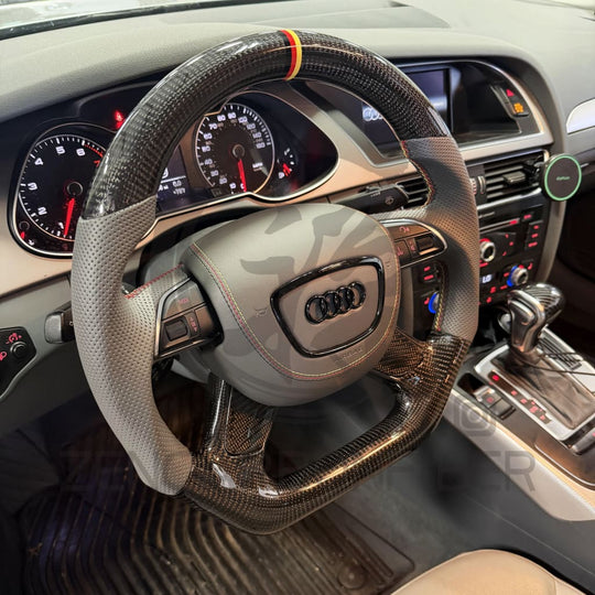 2010-2018 Audi A6/S6/RS6 A7/S7/RS7 A8/S8 Carbon Fiber Steering Wheel - Steering Wheels