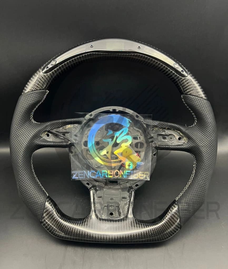 In Stock- 2012-2018 Audi B8.5 A/S/Rs 6/7 Led Carbon Fiber Steering Wheel