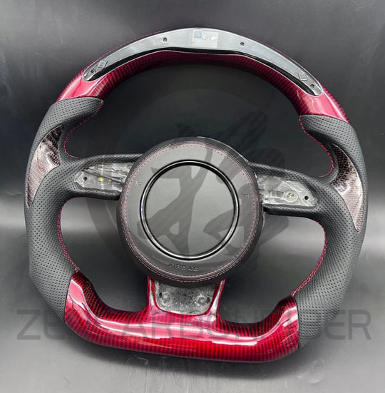 2010-2018 Audi A6/S6/RS6 A7/S7/RS7 A8/S8 Carbon Fiber Steering Wheel - Steering Wheels