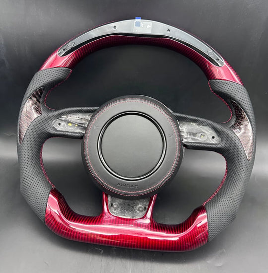 2010-2018 Audi A6/S6/RS6 A7/S7/RS7 A8/S8 Carbon Fiber Steering Wheel - Steering Wheels