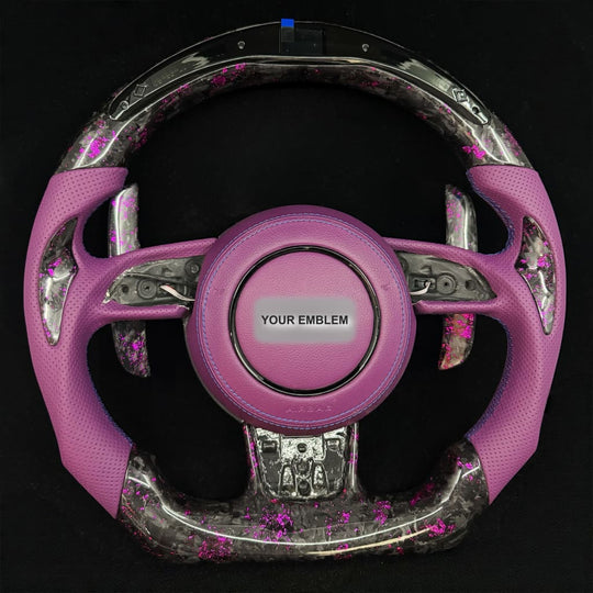 2010-2018 Audi A6/S6/RS6 A7/S7/RS7 A8/S8 Carbon Fiber Steering Wheel - Steering Wheels