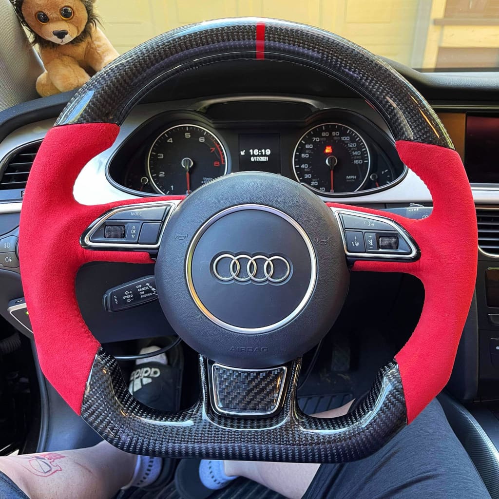2010-2018 Audi A6/S6/RS6 A7/S7/RS7 A8/S8 Carbon Fiber Steering Wheel - Steering Wheels