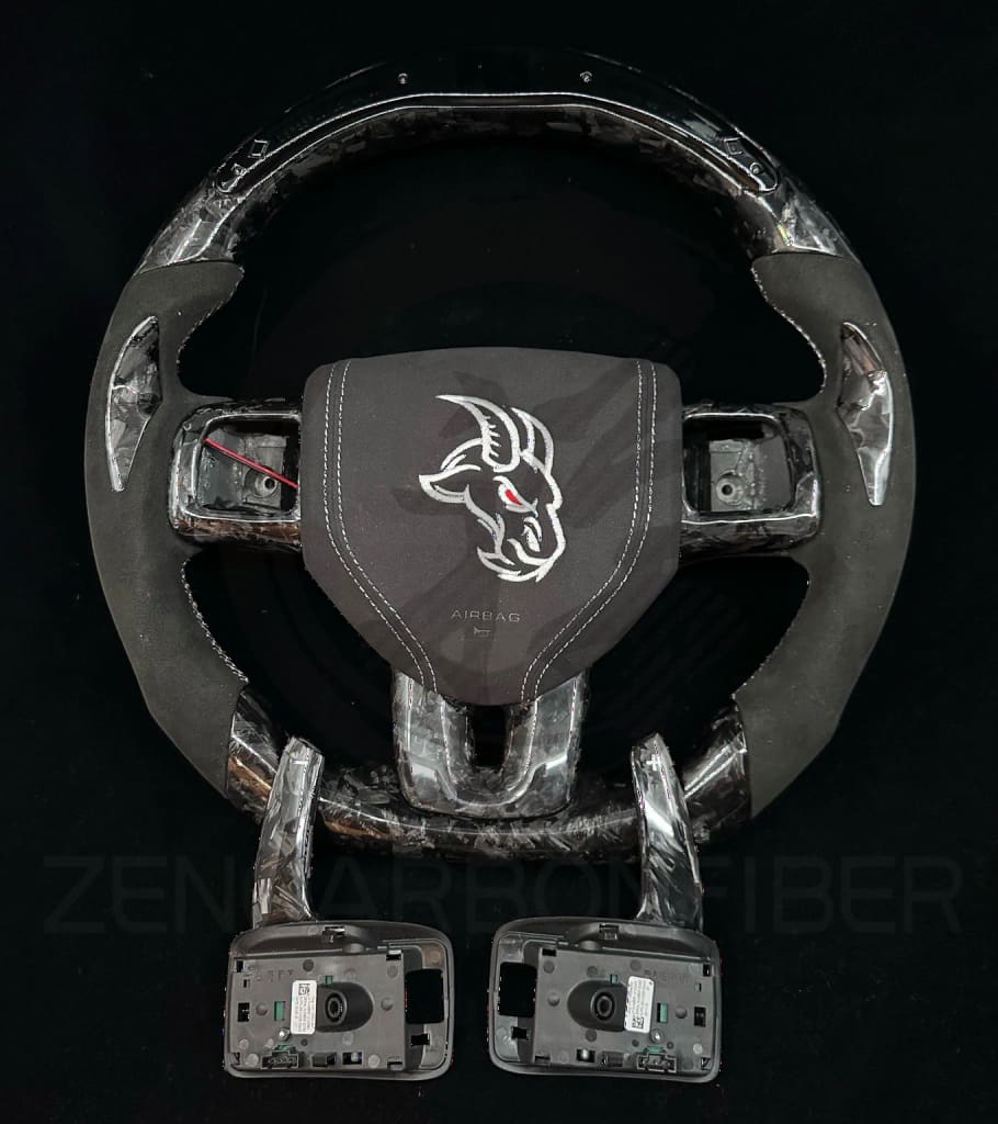 2011-2014 Dodge Charger/Challenger/Durango Carbon Fiber Steering Wheel (non-SRT8) Steering Wheels