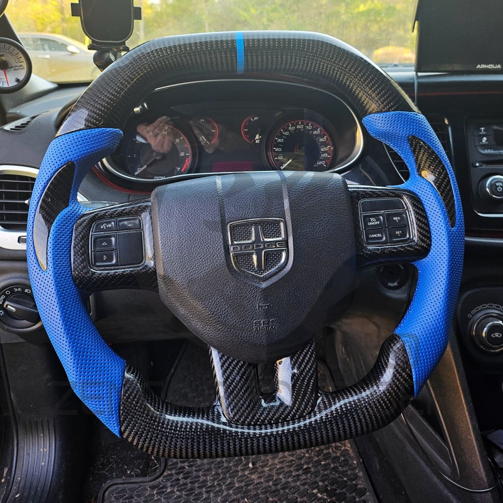 2011-2014 Dodge Charger/Challenger/Durango Carbon Fiber Steering Wheel (non-SRT8) Steering Wheels