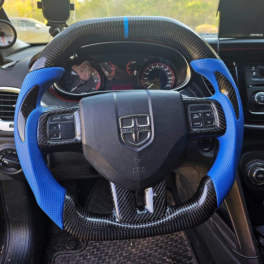 2011-2014 Dodge Charger/Challenger/Durango Carbon Fiber Steering Wheel (non-SRT8) Steering Wheels