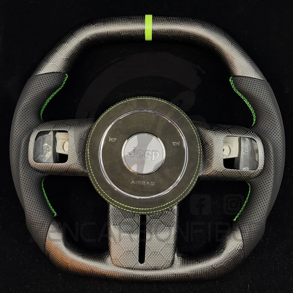 2011-2018 Jeep Wrangler JK Carbon Fiber Steering Wheel Steering Wheels