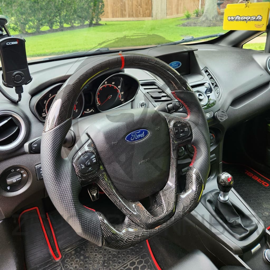 2011-2019 Ford Fiesta Carbon Fiber Steering Wheel - Steering Wheels